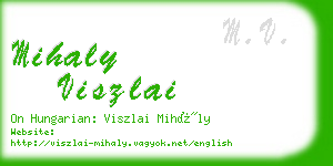 mihaly viszlai business card